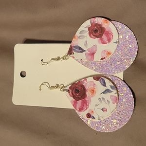 New Handmade Faux Leather Earrings